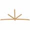 Ekena Millwork Alberta Timber Gable Bracket, Western Red Cedar, 108"W x 58"H x 1 1/2"D x 3 1/2"F, 13/12 Pitch GBW108X58X0204ALB00SWR - alternate 5